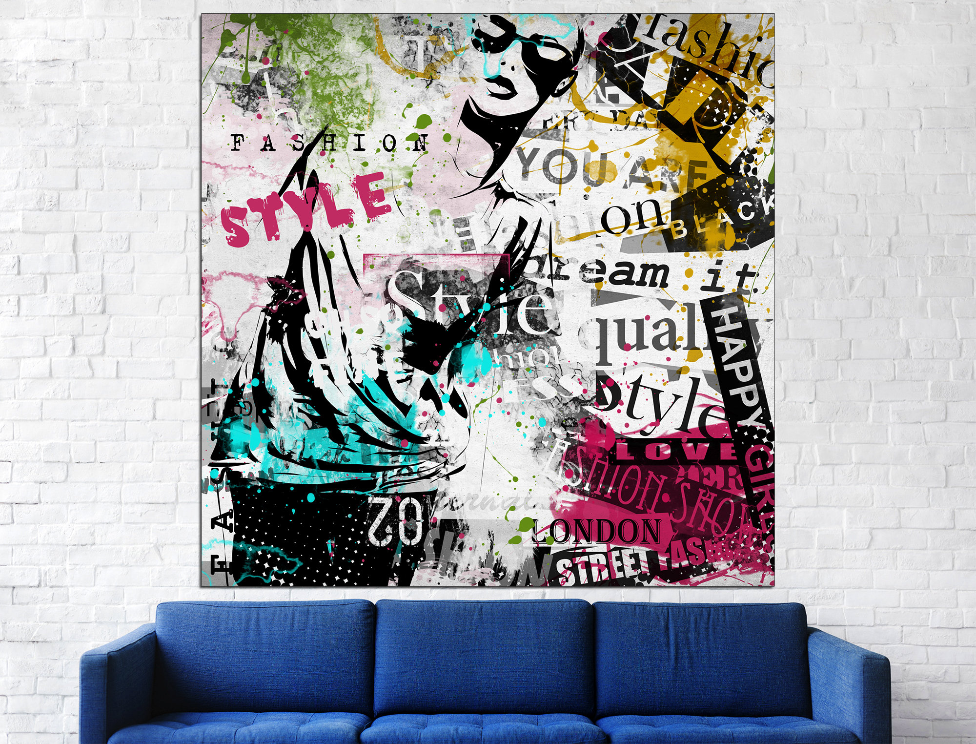 Set of 3 Fashion Canvas Prints  Designer Wall Art – TemproDesign