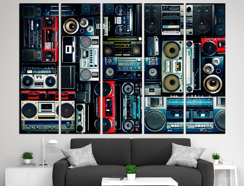 Boombox Canvas Music Canvas Art Boombox Wall Art Urban Canvas Etsy