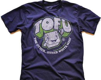 Tofu, The Other Other White Meat T-shirt, Vintage Inspired Unisex Funny Vegan Shirt, Cool Vegetarian Graphic Tee, Supports Animal Rights