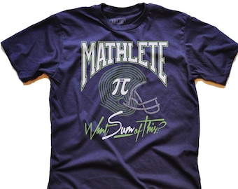 Mathlete Want Sum of This Vintage Inspired Graphic Tee, Funny STEM Shirt, Cool Gift for Nerd, Retro Math Teacher School Appropriate T-Shirt