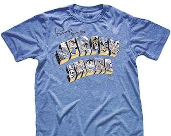 Greetings from the Jersey Shore Vintage Inspired T-shirt, Retro New Jersey Tee, Funny Beach Boardwalk Shirt, Cool Summertime Graphic Tee