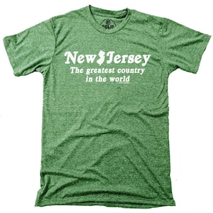 New Jersey The Greatest Country In The World Vintage Inspired T-shirt, Retro New Jersey Tee, Funny Tri-State Area Shirt, Cool NJ Graphic Tee