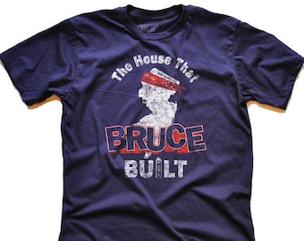 The House That Bruce Built Vintage Inspired T-shirt, Funny Springsteen Concert Shirt, Retro New Jersey Novelty Graphic Tee, Gift for Dad
