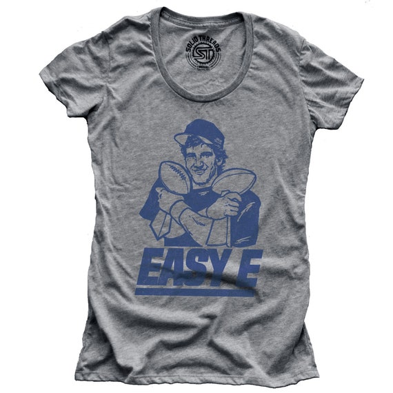 Women s Easy E Vintage Inspired T shirt Retro New York Giants Tee