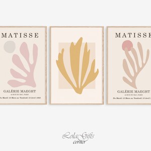 Matisse Style Floral Print Set: Abstract Botanical Art (Digital Download)