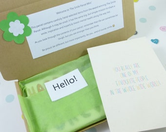 Best Friend Gift, Letterbox Friendly Pick-Me-Up Gift, The Smile Parcel Mini, Surprise, Inspiration, Smile, Positivity, Mental Health