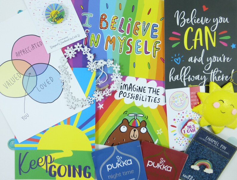 Letterbox Friendly Pick-Me-Up Gift, The Smile Parcel Mini, Gift For Friend, Inspiration, Smile, Just Because, Positivity, Mental Health image 7