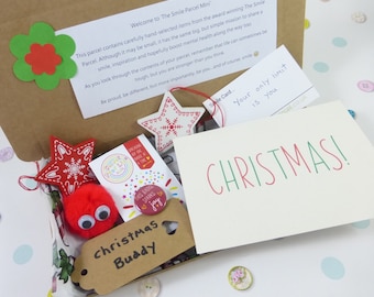 Christmas Stars, Letterbox Gift, Pick-Me-Up, The Smile Parcel Mini, Friend Gift, Merry Christmas, Surprise, Positivity, Mental Health Gift