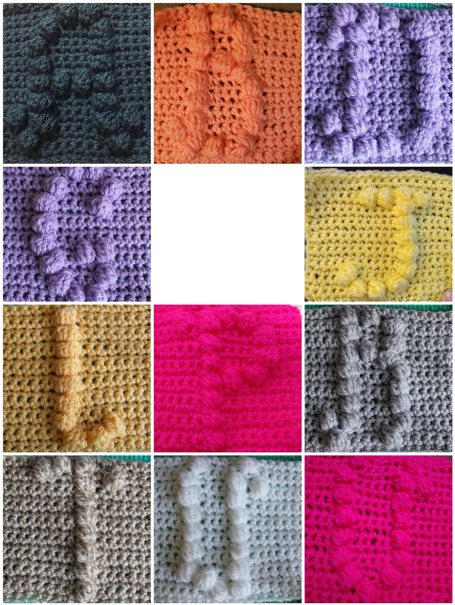 Crochet Alphabet Letters cursive bobble blocks afghan Etsy