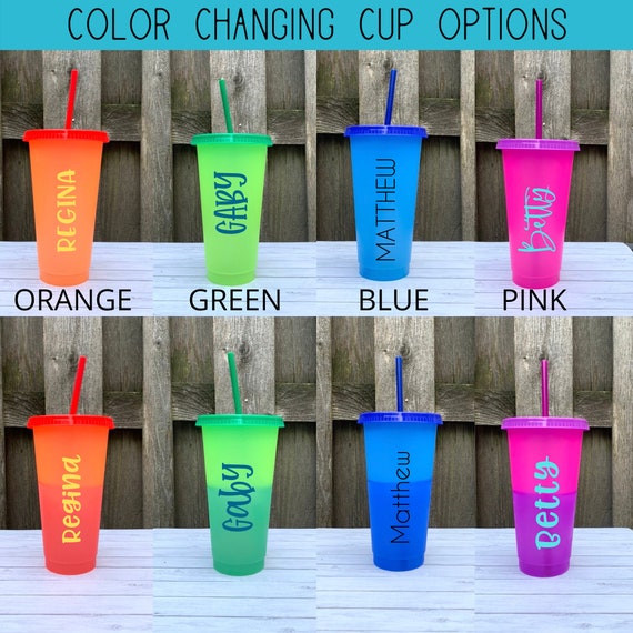 Color Changing Cup 24oz Personalized Color Changing Cup Etsy
