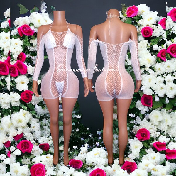 Bodysuit Fishnet Romper main image 1