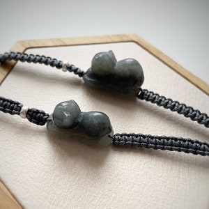 Jade Pendants NJ230312 Dainty Carved Cat Bar Natural Chinese Jade Black Minimal