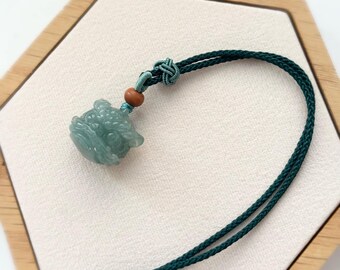 ❅❂❅Jade❅❂❅さま専用 Jadeite and Diamond Pendant | 天然翡翠配鑽石「福在眼前」掛墜