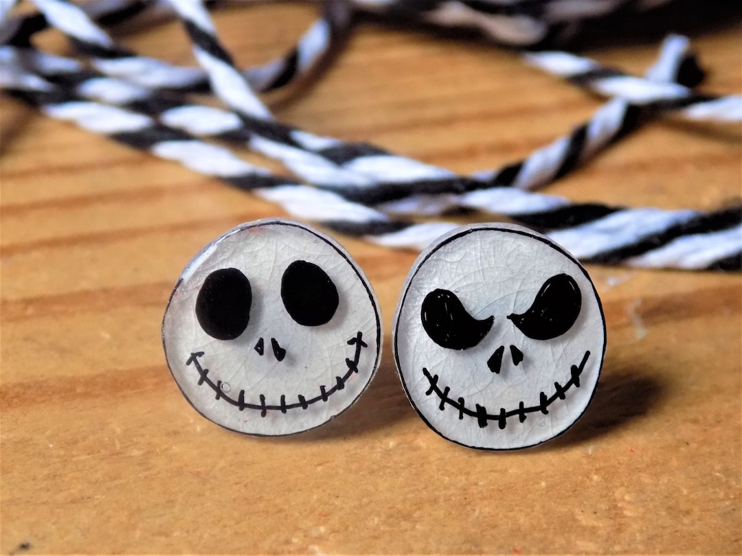 Jack Skellington Earrings Inspired by the Nightmare Before Etsy