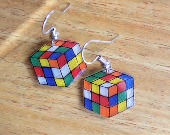 Rubiks kubörhängen: 80-tals retro- och udda smycken