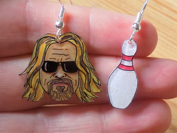 The Big Lebowski Earrings the Dude Earrings Pop Culture Earrings