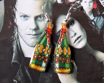 Hand drawn Lost Boys inspired blood bottle earrings