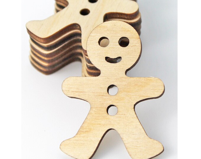 Gingerbread Man Ornament Bulb Cutout Christmas Unfinished Wood Wooden Laser Shape Blanks Crafts Sign Ready to Paint ALL SIZES & Quantity