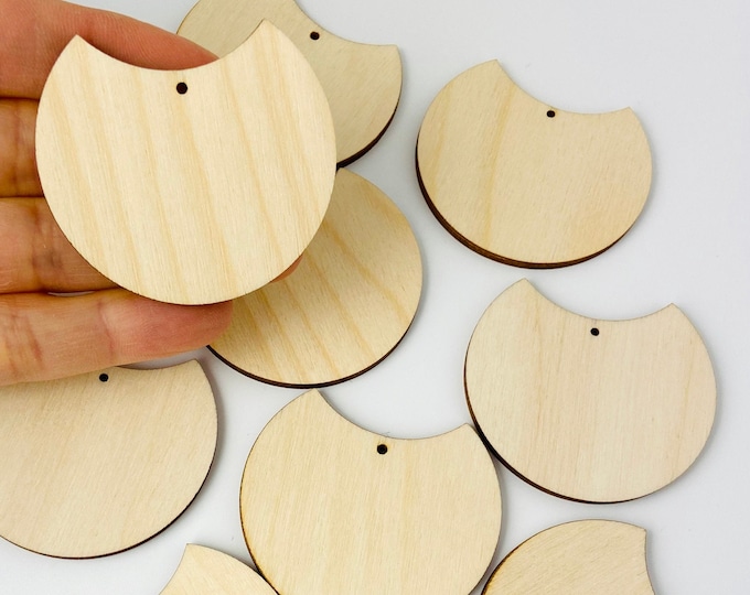 Unfinished Wood Earrings TEXAN WOOD CRAFTS