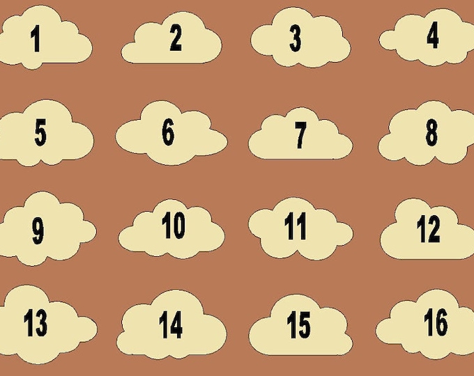 4-Pack Clouds Your Choice! All Sizes Available Unfinished 3mm (1/8") Birch Plywood Cutouts for Crafts
