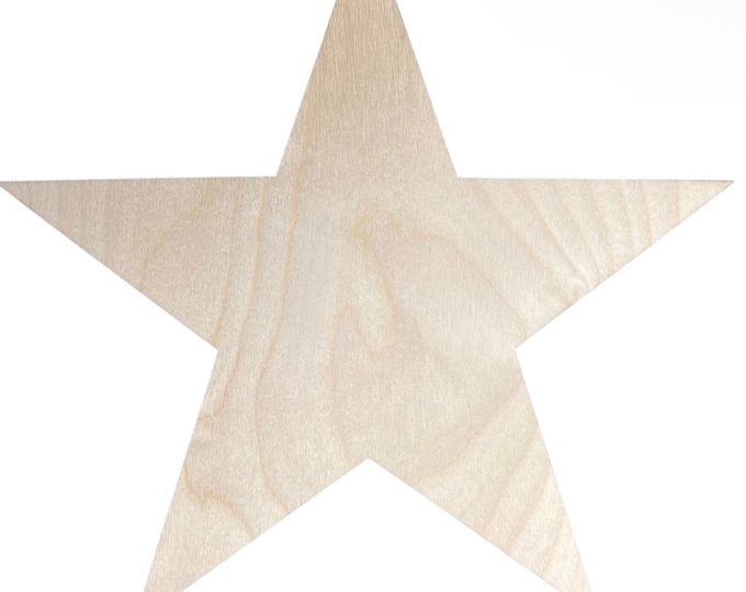 TEXAS Star Unfinished Wood Cutout Cut Out Shapes Ready to Paint Stain Crafts ALL SIZES