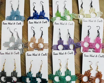 Zia Earrings Acrylic Many Colors Choose Your Hardware