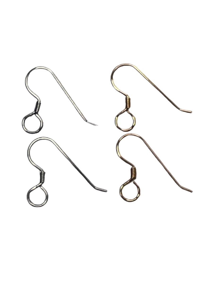 100 Pcs 304 Stainless Steel Earring Hooks 37mm X 11mm Hole: 1.7mm Long Ear  Wire Stick Bar Silver Parallel Loop 