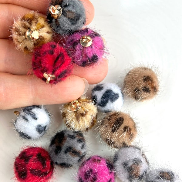 Leopard Pom Pom Etsy