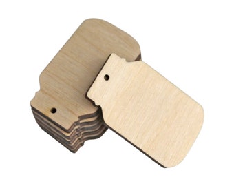 Bulk Unfinished Wood Mason Jar Earring Blanks, Laser Cut (12pc to 100pc)