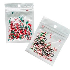 11 Packages of Christmas Clay Sprinkles, Xmas Glitter