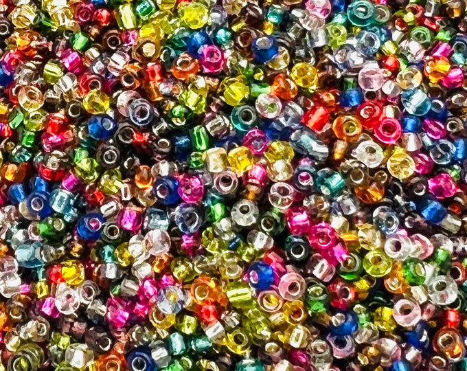 Rainbow 2mm Czech Glass Seed Beads Necklace Bracelets Earrings Jewelry Crafts