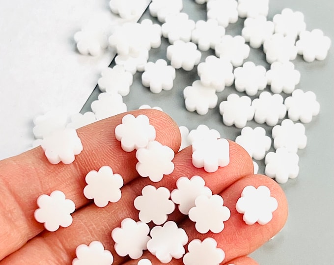 6/12/24 Pcs Acrylic Flower Blanks, Earring Making Flower Studs, Acrylic Flower Earring Blanks, Made in Texas