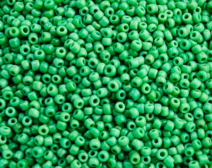 Green  2mm Czech Glass Seed Beads Necklace Bracelets Earrings Jewelry Crafts