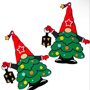Christmas Tree Gnome DIY Wood Earring Blanks
