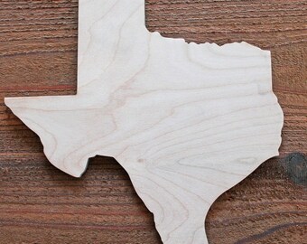 Birch Plywood State Cutout, Wall Decor, DIY Craft Sign