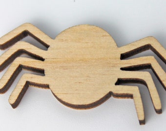 Halloween Spider Unfinished Wood Laser Cutout Shape Crafts Sign Door Hanger DIY Ready to Paint or Stain ALL SIZES
