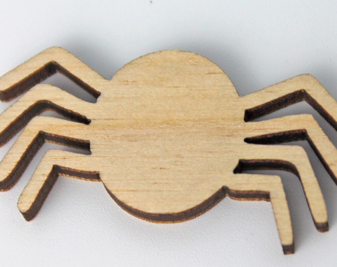 Halloween Spider Unfinished Wood Laser Cutout Shape Crafts Sign Door Hanger DIY Ready to Paint or Stain ALL SIZES