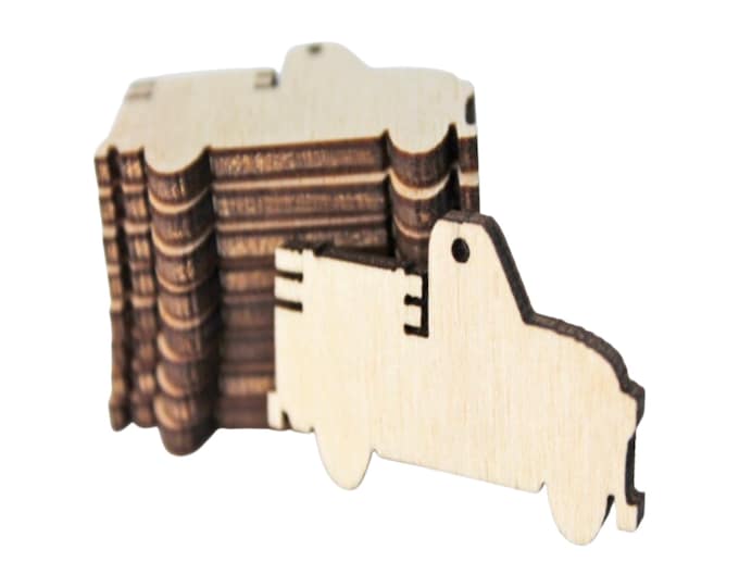 BULK (12pc to 100pc) Unfinished Wood Vintage Pickup Farm Truck Cutout Dangle Earring Jewelry Blanks Charms Shape Crafts Made in Texas