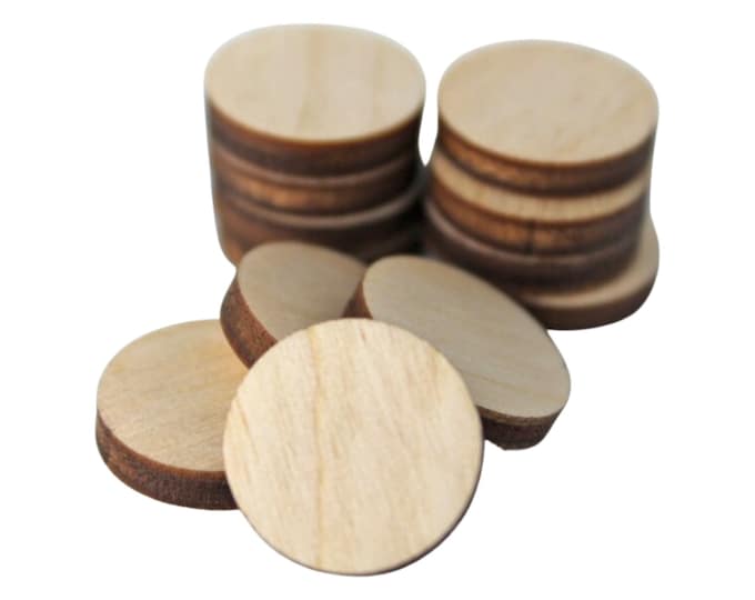 BULK (12pc to 100pc) Unfinished Wood Laser Cutout Round Stud Studs Circle Earring Jewelry Blanks Shape Crafts Made in Texas