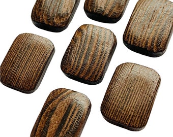 20mm Wood Bead Square Hoop Hoops Connectors 3D Look Charms Cutout Dangle Drop Earring Jewelry Blanks Shape Crafts