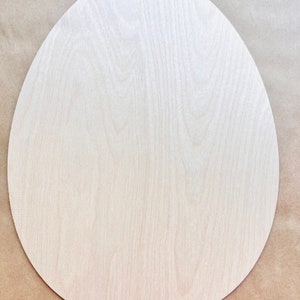 6-Pack Easter Egg Eggs with/without Holes Unfinished Wood Cutout DIY Crafts Door Hanger Ready to Paint Cut Out Birch Plywood All Sizes