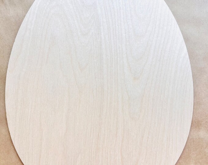 6-Pack Easter Egg Eggs with/without Holes Unfinished Wood Cutout DIY Crafts Door Hanger Ready to Paint Cut Out Birch Plywood All Sizes