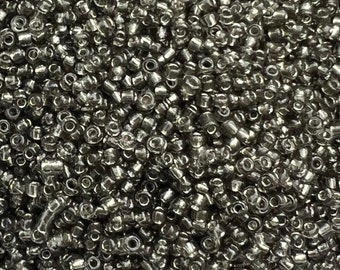 Gray 2mm Czech Glass Seed Beads Necklace Bracelets Earrings Jewelry Crafts