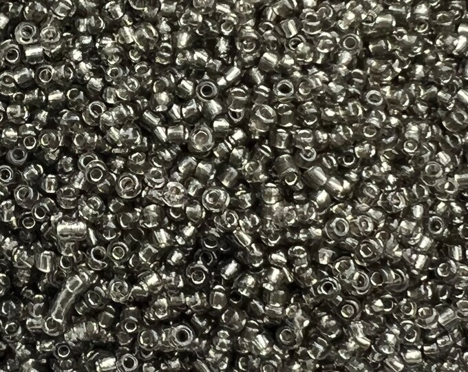 Gray 2mm Czech Glass Seed Beads Necklace Bracelets Earrings Jewelry Crafts