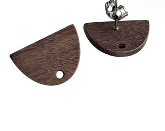 Semi Circle Dangle Earring Blanks DIY Wood Earring Blanks DIY 