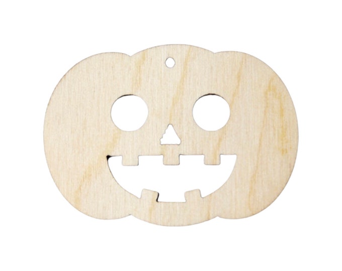 Halloween Pumpkin Unfinished Wood Laser Cutout Shape Crafts Sign Door Hanger Wreath DIY Ready to Paint or Stain ALL SIZES