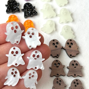 Halloween Triple Stacked Ghost Trio MANY COLORS! Acrylic Earring Blanks DIY Earrings, Earring Supplies, Jewelry Blanks