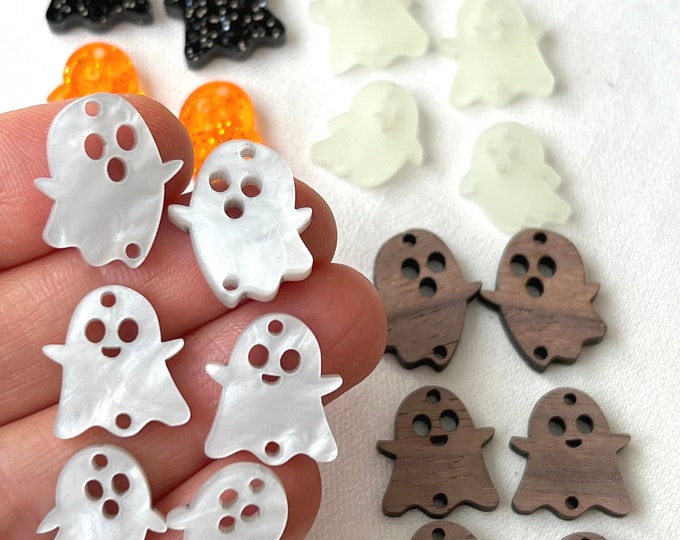Halloween Triple Stacked Ghost Trio MANY COLORS! Acrylic Earring Blanks DIY Earrings, Earring Supplies, Jewelry Blanks