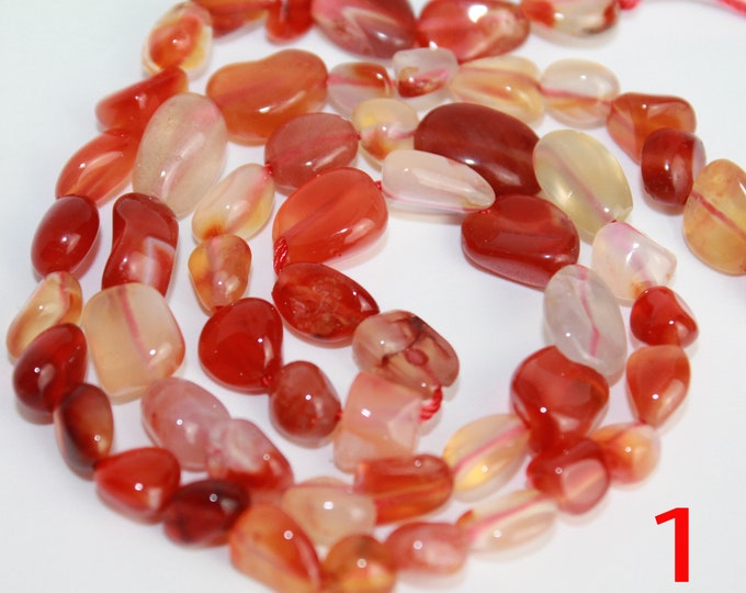 6mm - 8mm Nugget Pebble Shape Beads African Turquoise,Carnelian,Jade,Opal,Green Agate,Blue Green Red Goldstone Bracelet Necklace