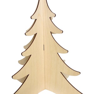 Christmas Trees Unfinished Wood Free Standing Craft DIY Shapes Xmas